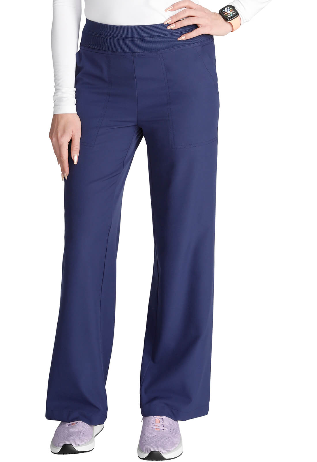 Wide Leg Mid Rise Pant CKA169 - KASSALAURELL UNIFORMS INC.