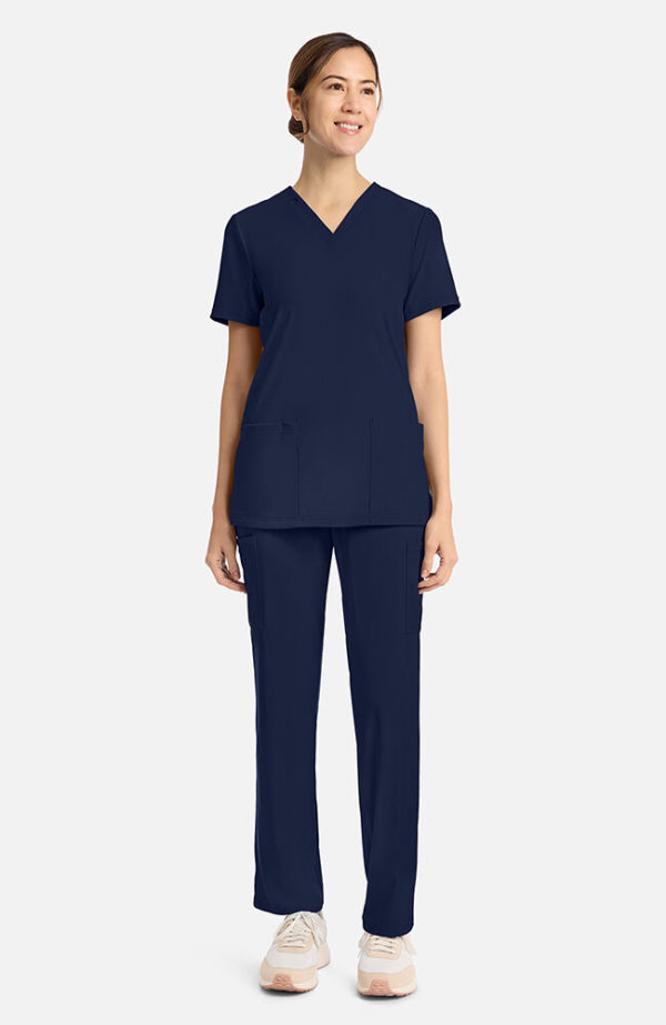 Women's 2-Pocket V-Neck Scrub Top - Image 10