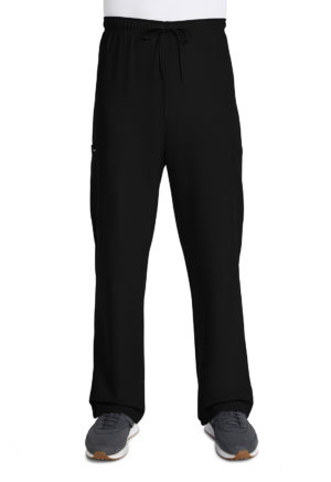 Unisex Mid Rise Drawstring Straight Pant