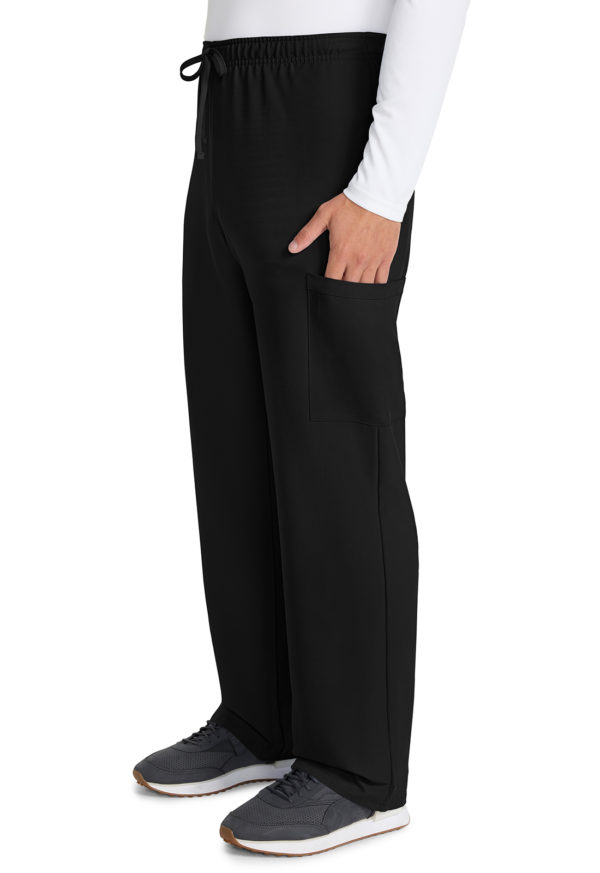 Unisex Mid Rise Drawstring Straight Pant - Image 3