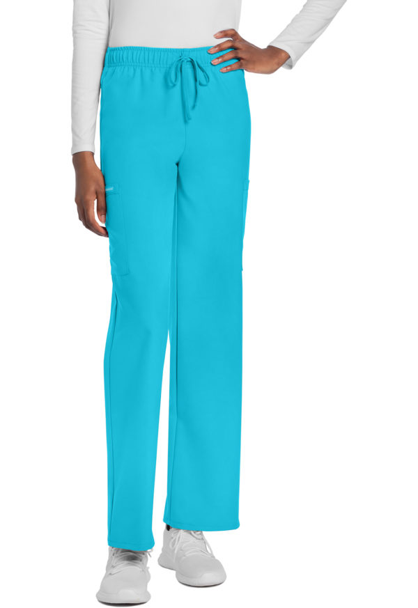 Unisex Mid Rise Drawstring Straight Pant - Image 5