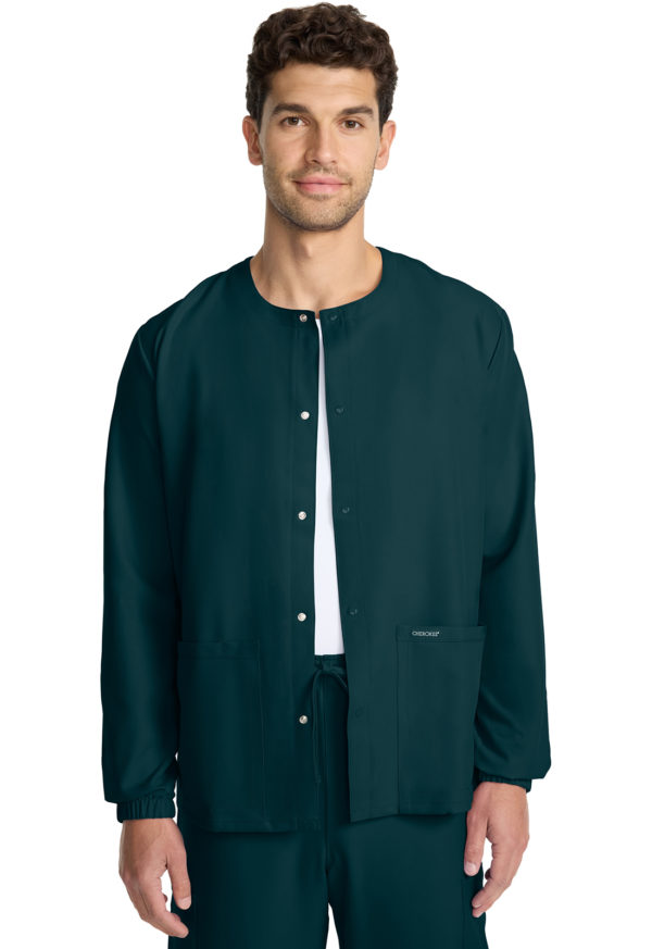 Unisex Snap Front Warm Up Jacket