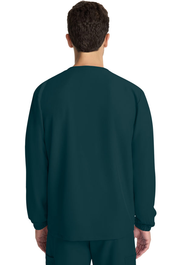 Unisex Snap Front Warm Up Jacket - Image 4