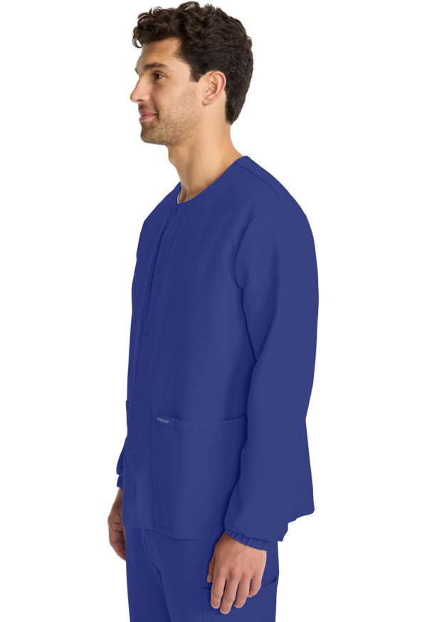 Unisex Snap Front Warm Up Jacket - Image 10