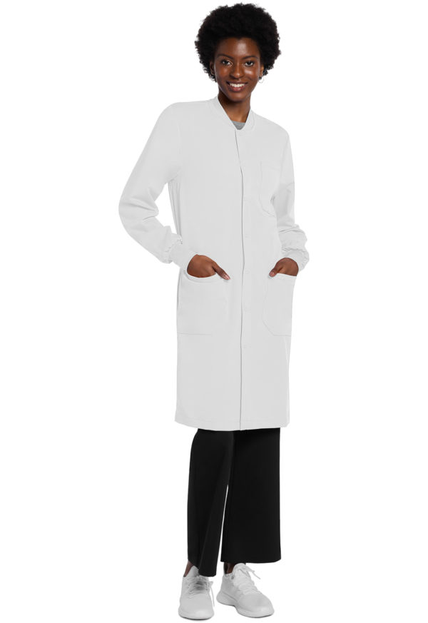 Unisex 40" Snap Front Lab Coat - Image 2