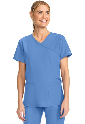 Maternity Mock Wrap V-Neck Top
