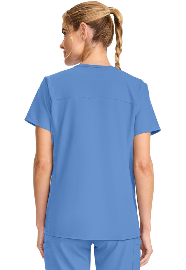 Maternity Mock Wrap V-Neck Top - Image 4