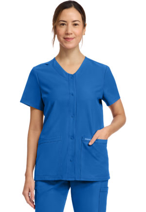 Snap Front V-Neck Top