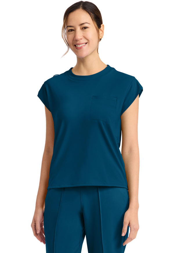 Women's 1-Pocket Crew Neck Top - Image 4