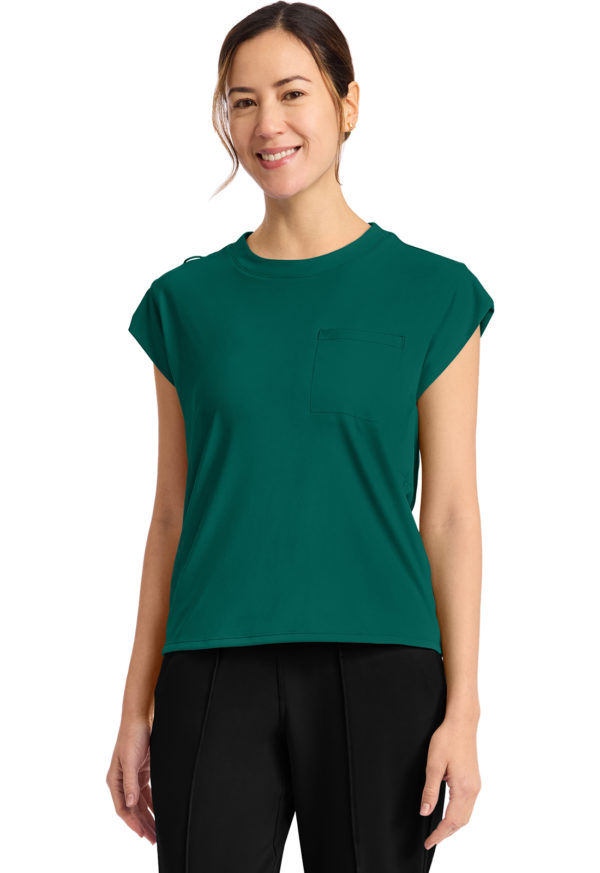 Women's 1-Pocket Crew Neck Top - Image 6