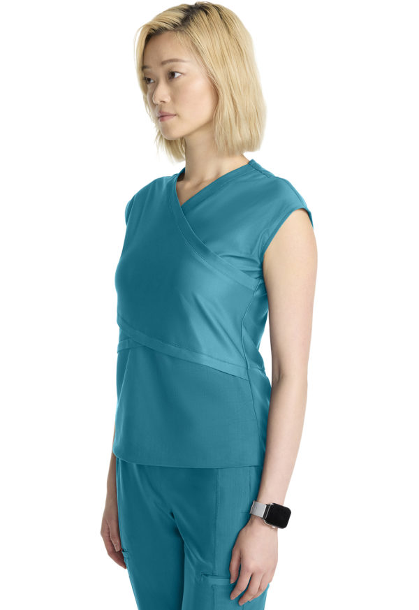 Women's Wrap Dolman V-Neck Top - Image 2