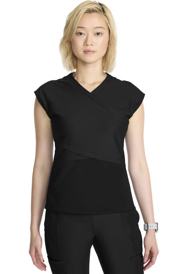 Women's Wrap Dolman V-Neck Top - Image 10