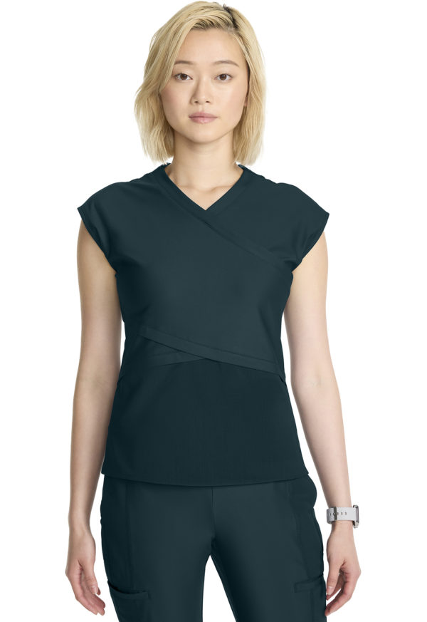 Women's Wrap Dolman V-Neck Top - Image 9