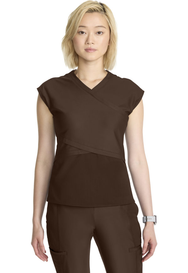Women's Wrap Dolman V-Neck Top - Image 8