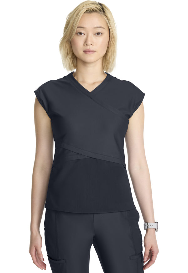Women's Wrap Dolman V-Neck Top - Image 5