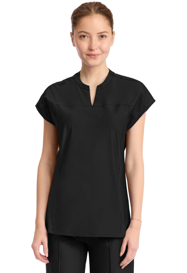 Women's 2-Pocket Henley Tunic Top - Image 4