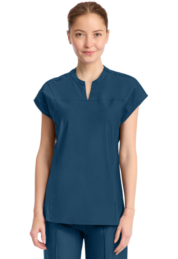 Women's 2-Pocket Henley Tunic Top - Image 5