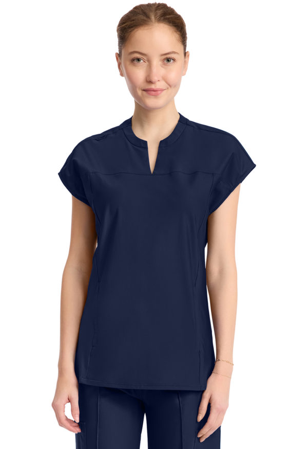 Women's 2-Pocket Henley Tunic Top - Image 6