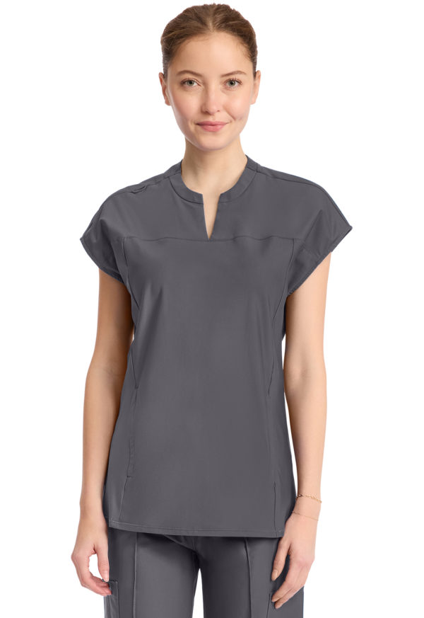 Women's 2-Pocket Henley Tunic Top - Image 7