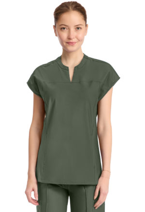 Women's 2-Pocket Henley Tunic Top